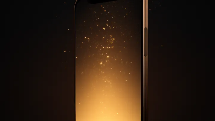 3666BE COM Modern phone with glowing screen